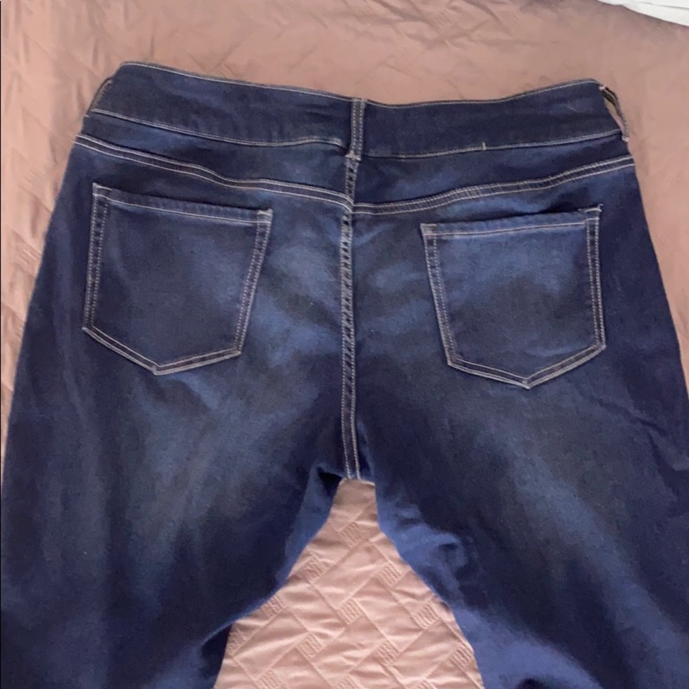Maurices dark blue jeggings. Size XL-Short - Picture 5 of 5